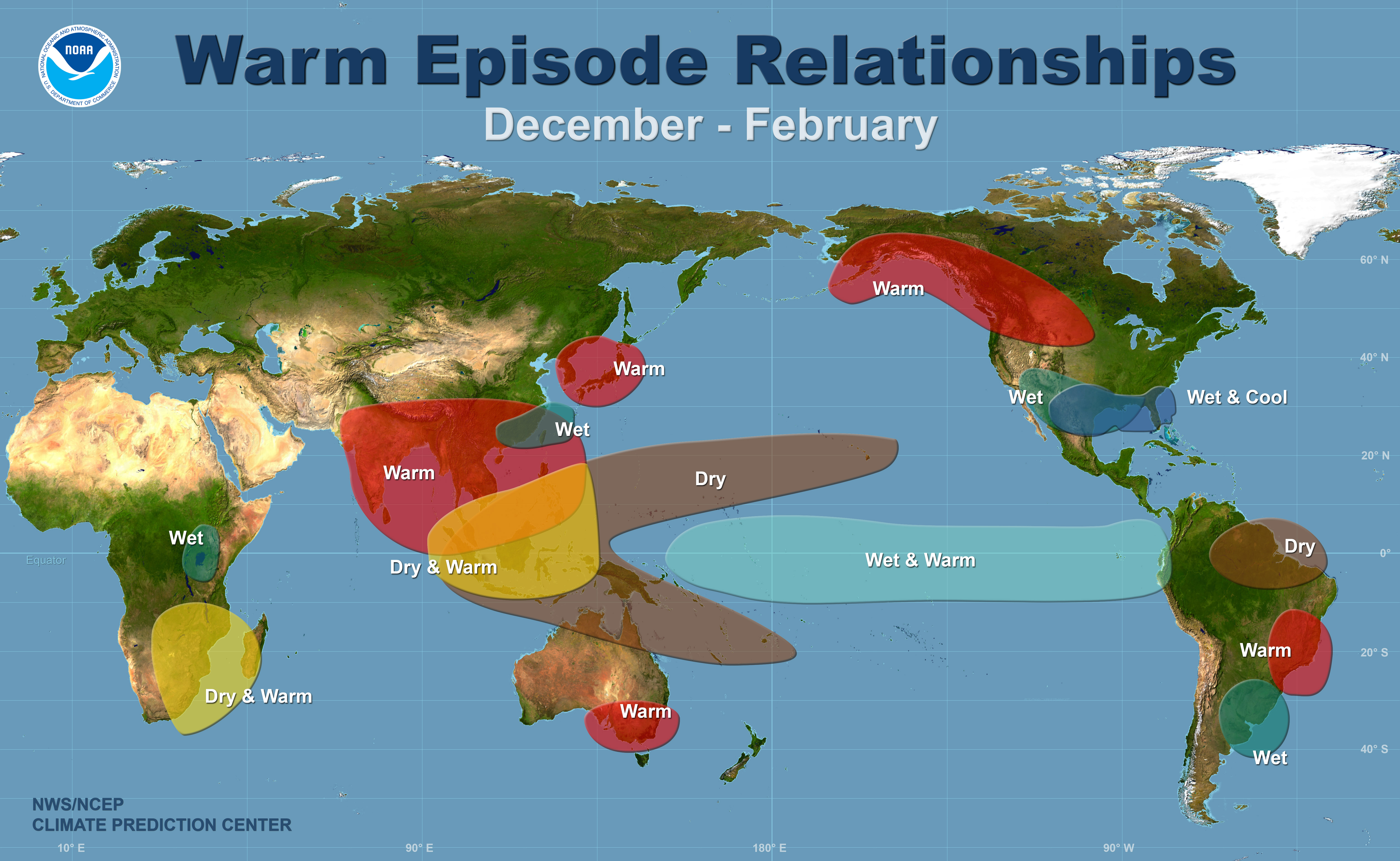Prévision météo un hiver El Niño ICI Explora