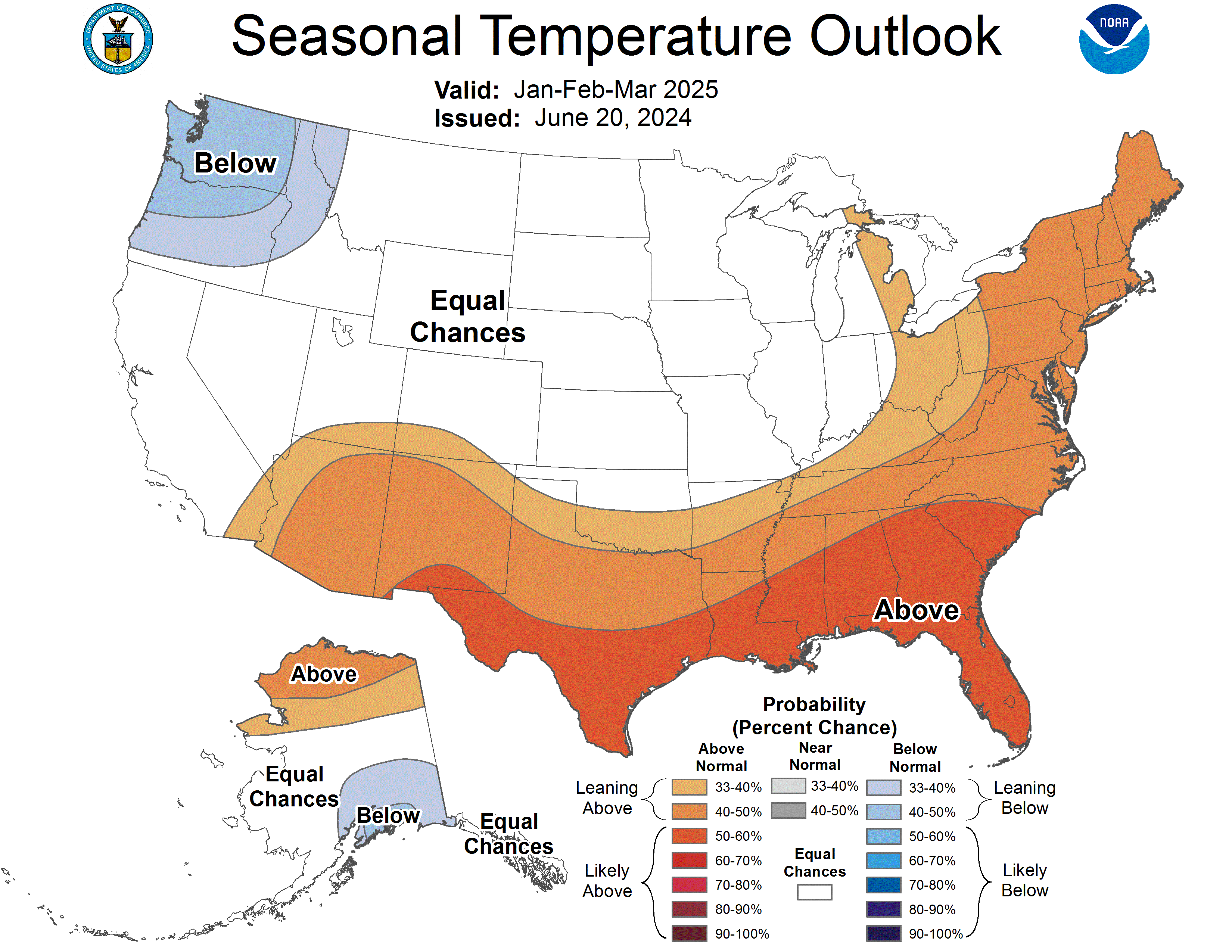 Climate Prediction Center Seasonal Color Maps