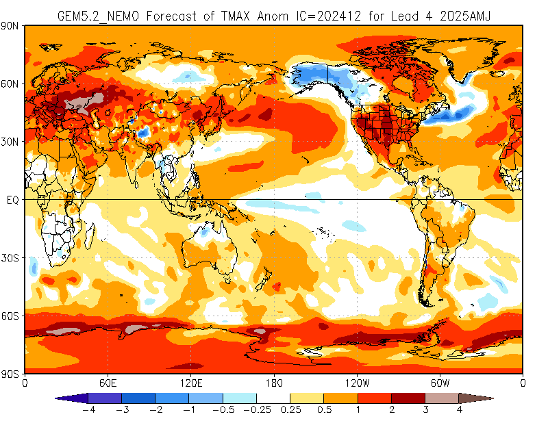 GEM5.2_NEMO tmax seasonal forecast