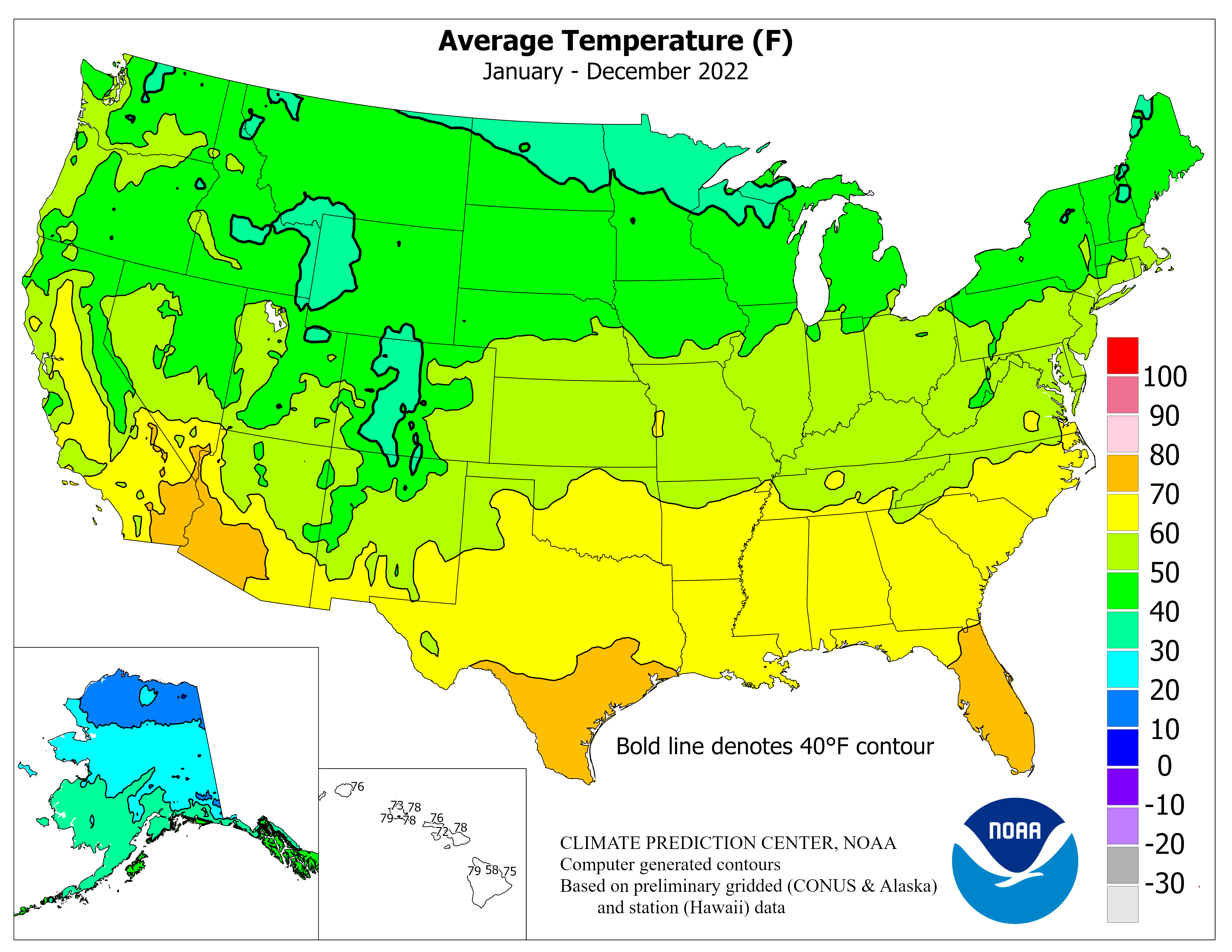 World Average Temperature Map By Month - United States Map