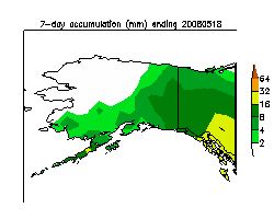 Alaska 7-day precipitation accumulation